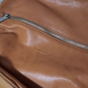 Kenneth Cole Men's Brown Leather Messenger Bag